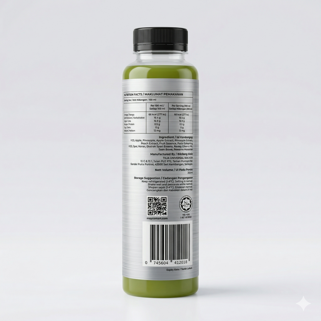 APPLE PEACH PINEAPPLE 350ML